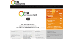 Desktop Screenshot of e3d-environnement.com