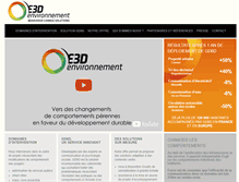 Tablet Screenshot of e3d-environnement.com